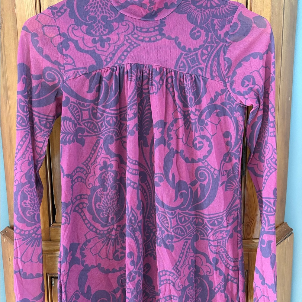 Sweet Pea Pink and Purple Floral Top